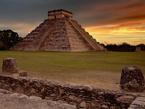 yucatan pyramid castillo el mexico itza chichen peninsula wonders seven kukulcan